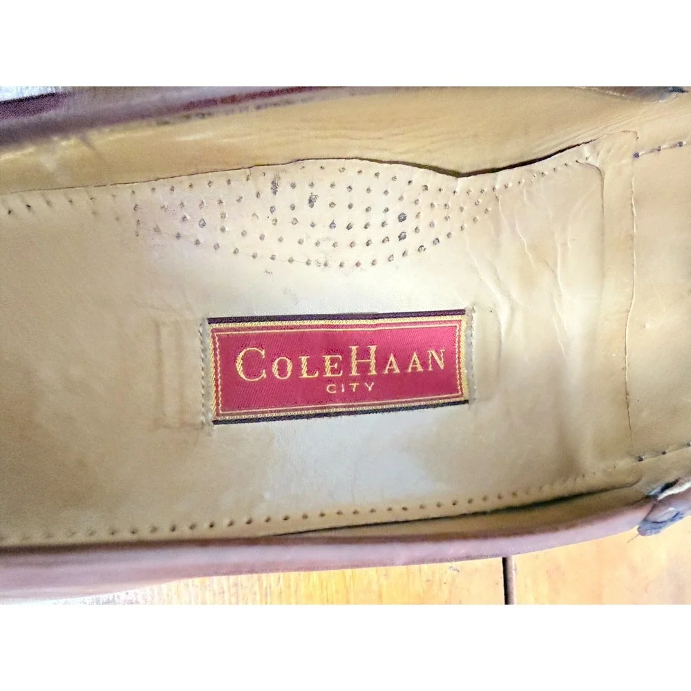 Cole Haan Kiltie Tassel Moccasin Loafer Men's 11.5 M Brown Leather Casual Preppy